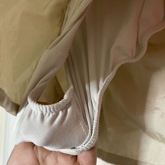 FREE PEOPLE MOVEMENT THE WAY HOME BEIGE PINK HIGH WAIST RUNNING SHORTS SMALL - Picture 3 of 7